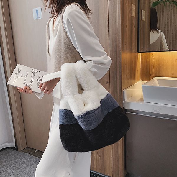 

large capacity mao mao bag fashion women's warm shoulder bagwomen bag