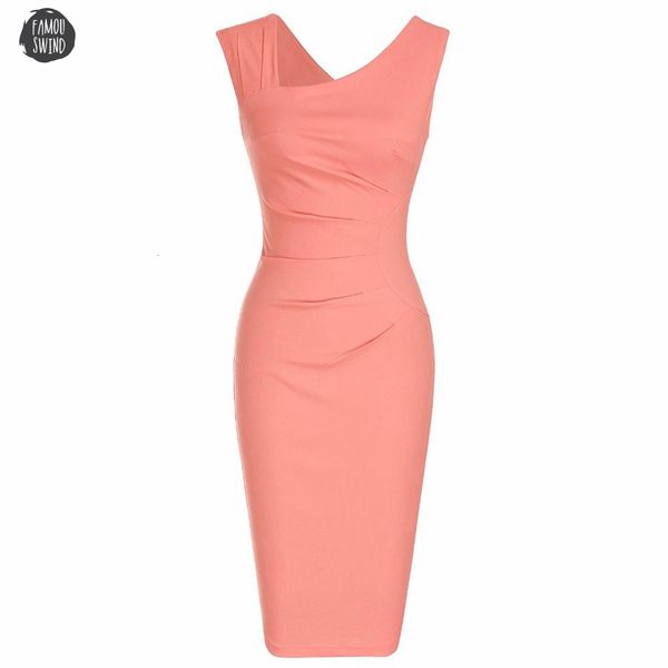 

womens bodycon dresses sleeveless slim business pencil color ladies vintage solid dress sheath cocktail spring party designer clothes, Black;gray