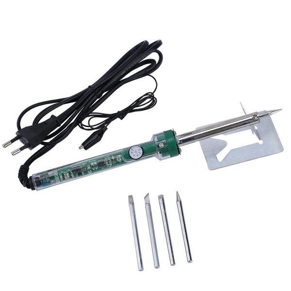 

green esi-s60 eu plug 220v 60w 222mm adjustable temperature lead-electric iron gun welding soldering iron tool