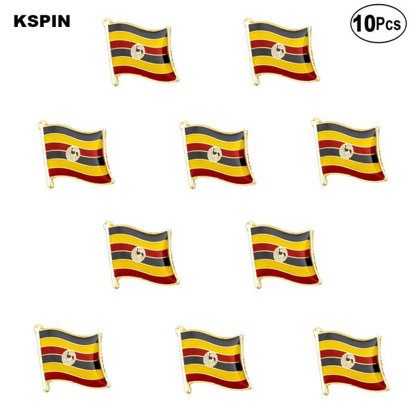 

uganda flag lapel pin flag badge brooch pins badges, Gray
