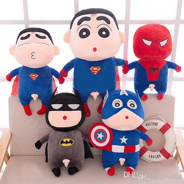 

2019 Новые стили плюшевые игрушки косплей Мстители милые плюшевые куклы Бэтмен Чел