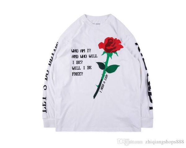 

19ss kanye west cpfm.xyz rose golden hoodie men women hip hop casual kanye west sweatshirts hoodie black white size s-xl