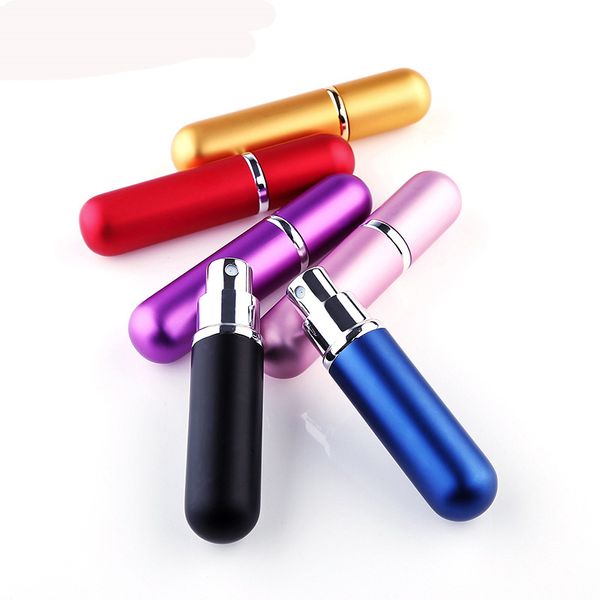 

5ml portable mini refillable perfume bottle with spray scent pump empty cosmetic containers spray atomizer bottle for travel xb1 b