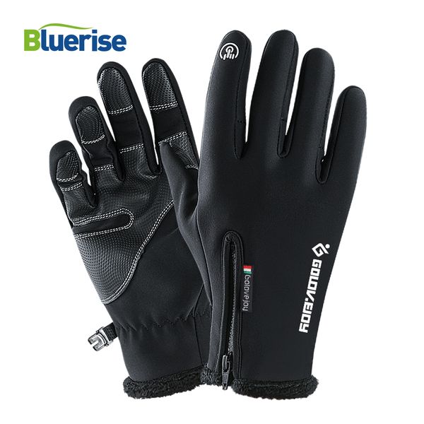 

heated zipper ski gloves waterproof windproof touch screen snowboard gloves skiing snowmobile anti-slip winter for mens