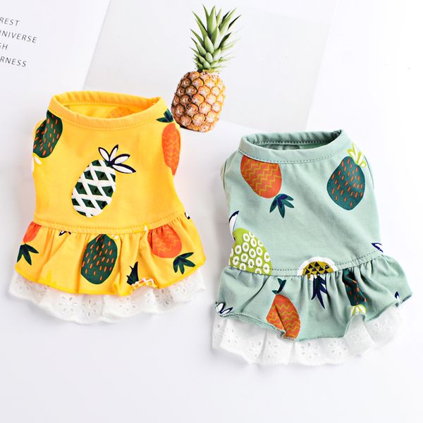 

pomsky pineapple pet dog clothes for small medium dog costume puppy skirt couple dogs pets clothing for dogs shirt pet dress ropa perro