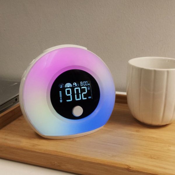

bluetooth audio light with wake-up function creative smart led digital alarm clock