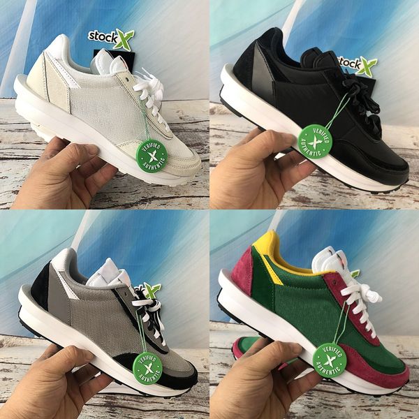 

black white nylon sacai ld waffle men casual shoes blue green pine summit travis scotts triple mens women stylist sneakers eur 36-45