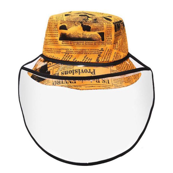

print protective hat dustproof cover fisherman removable cap flat foldable summer sun hat gorro de pescador
