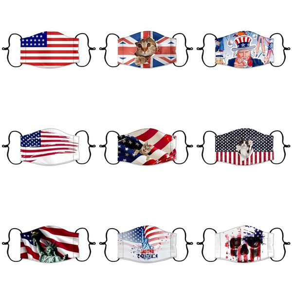 

2020 in stock fast ship and face masks with breathing valve 3-layer fashion designer mask dustproof earloop masks #5