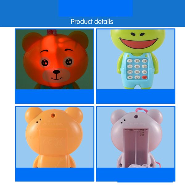 

creative cartoon music mobile phone luminous children's educational baby small gift children's toys