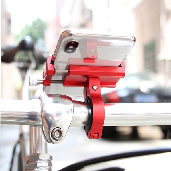 

aluminium alloy bike phone holder 3.5-6.2 inch cell phone gps mount holder bicycle phone support cycling bracket mount