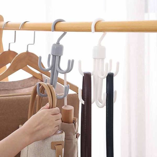 

multifunctional hanger hooks kitchen gadgets accessories bath hook wall mounted 360Â° rotating coat hanger fh5