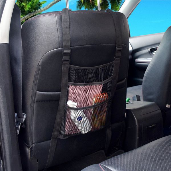 

1x universal car organizer net mesh trunk goods storage seat back stowing tidying mesh in trunk bag network interior accessories