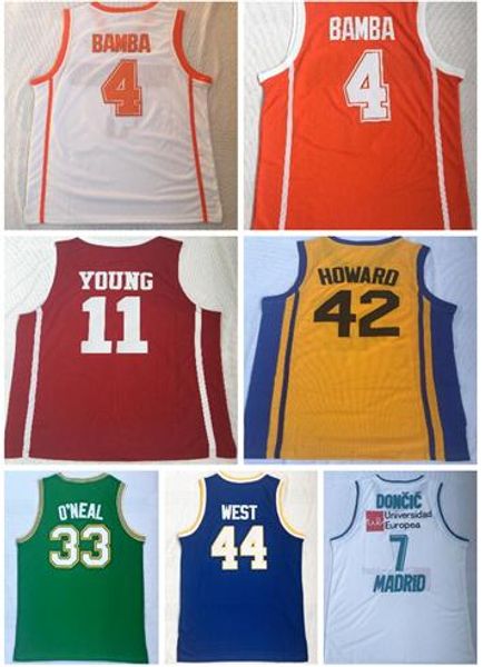 

2019 University 33 Johnson 11 Young 7 Doncic 4 BAMBA 33 ALCINDOR 42 HOWARD Basketball jerseys,College Basketball Wears,MEN online store