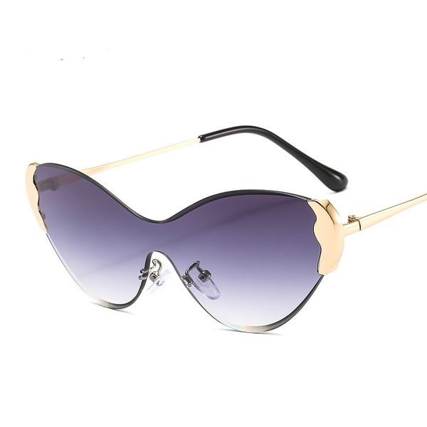 

2020 новый 7 стиль безрамного леди cat eye солнцезащитные женщины мужчины uv400 солнцезащитные очки мода срезанный край солнцезащитные очки, White;black