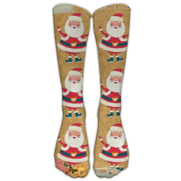 

men women christmas stockings casual harajuku cartoon long socks stretch outdoor funny elastic skateboard compression socks, Black