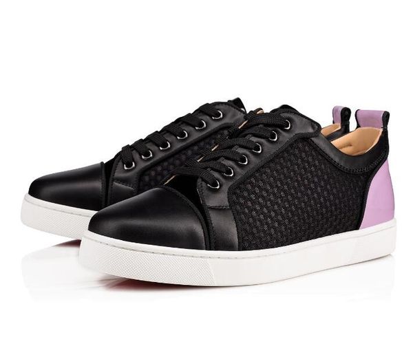 

Super Quality Birthday Gift ,Men Women Low Sneakers Red Bottom Sneaker Junior Spikes Flat Rantulow Orlato Laine Chinee Genuine Leather Disco