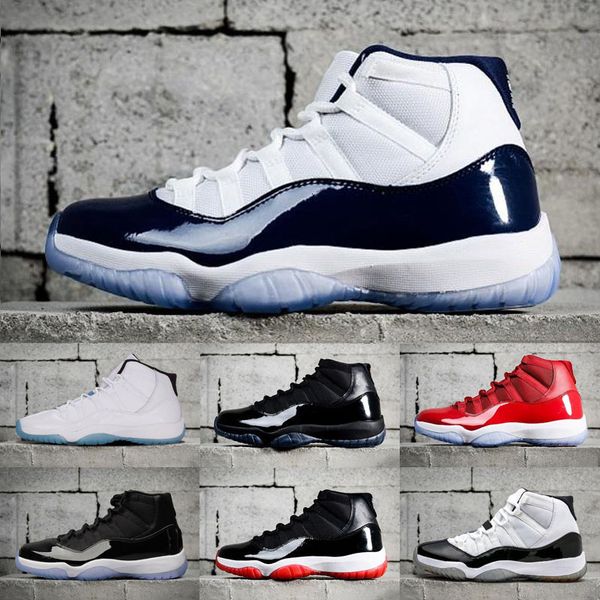 

men 11 11s basketball shoes platinum tint concord 45 win like 82 96 space jam cap and gown gamma blue retro shoes, Black;red