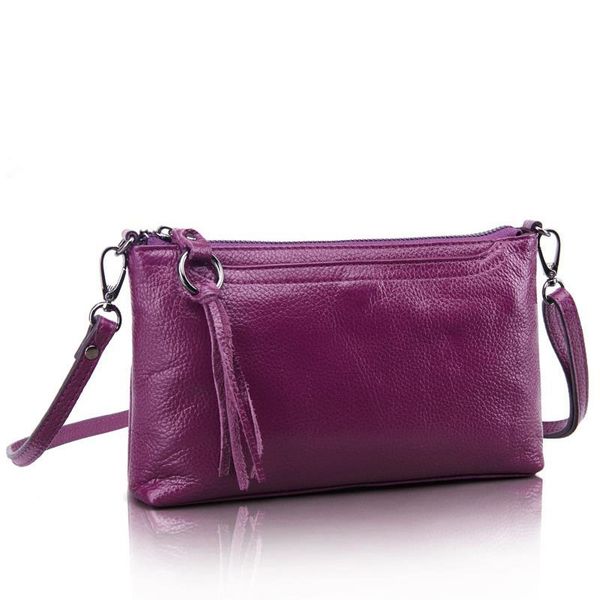 

moxi first layer genuine leather women's shoulder bags clutch female solid color designer messenger bag ladies cowhide bag