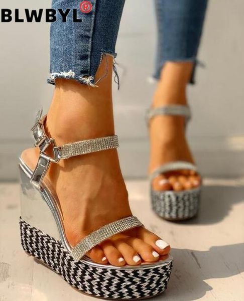 

nausk retro womens fashion open toe ankle platform wedges shoes ladies roman sandals buty damskie wedges shoes mujer 2020, Black