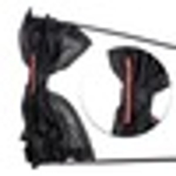 

2pcs universal car van suv vip window curtain straps anti-uv sunshade rails visor 50*47cm black
