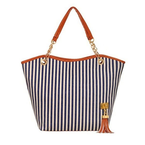 

maison fabre stripe bohemia fashion women's handbag women color stripes shoulder bag women beach bag big tote bags
