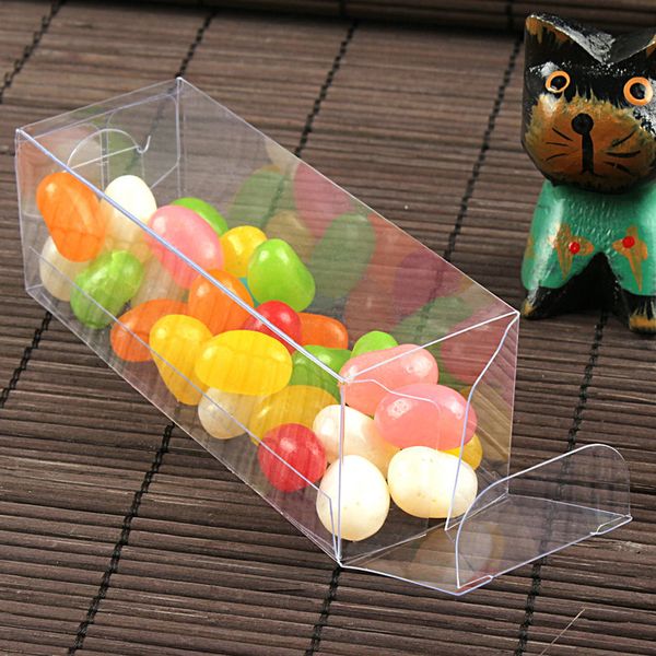 

3 * 3 * h см прозрачный водонепроницаемый шоколад сумки очистить пвх квадратные подарочные коробки пользу конфеты упаковка сувенирная коробк