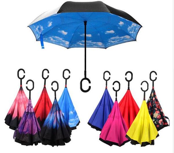 

windproof rain car umbrellas for women makeup tools