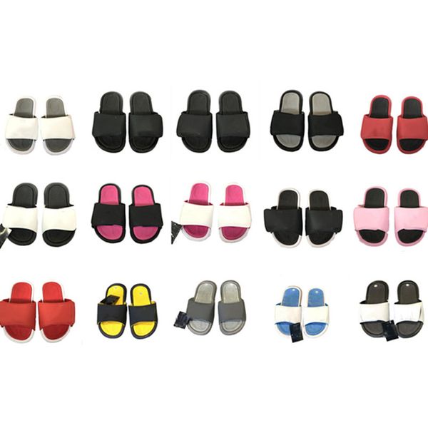 

women designer slippers flip flops sandals couple sportswear summer beachwear hook and loop fasteners print outdoors indoor with tag 0150, Black