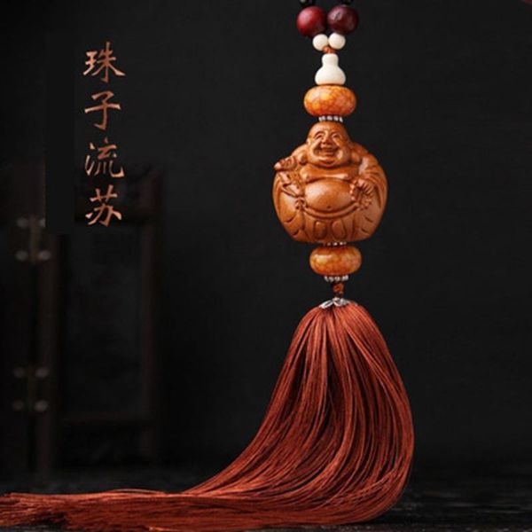 

car pendant fashionable smiling maitre high-end mahogany car interior supplies