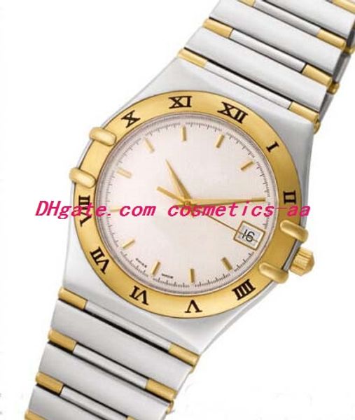 

3 стиль роскошные часы белый циферблат браслет из нержавеющей стали 1202.30.00 35.3 мм кварцевый механизм модные женские наручные часы, Slivery;brown