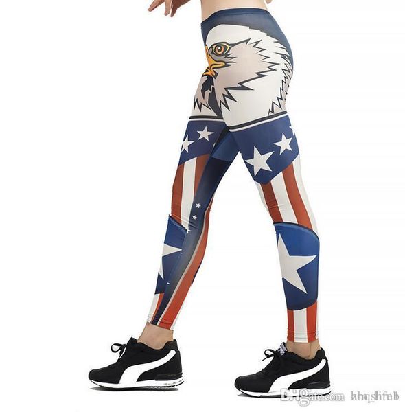 

женские брюки йога брюки цифровая печать британский флаг решетки колготки женские танец с высокой талией активные леггинсы skinny silm fitne, Black;white