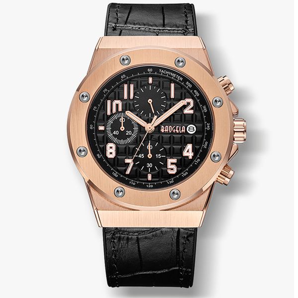

reloje unique men watch male leather automatic date quartz watches mens waterproof sport clock relogio masculino, Slivery;brown
