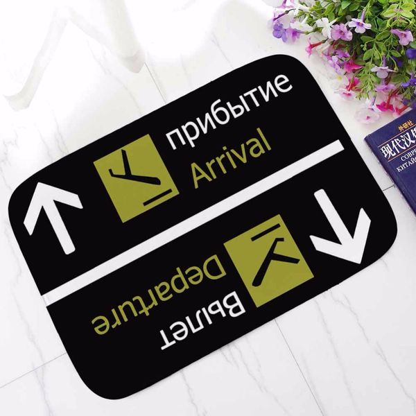 

cammitever black russian tapetes arrival departure outdoor entrance rugs for home living room carpet floor door bath mat