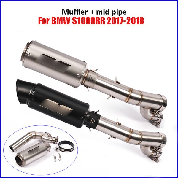 

slip-на s1000rr мотоцикл выхлопная наконечник глушитель трубы mid среднего звена трубы труба для s1000rr s 1000rr 2017 2018