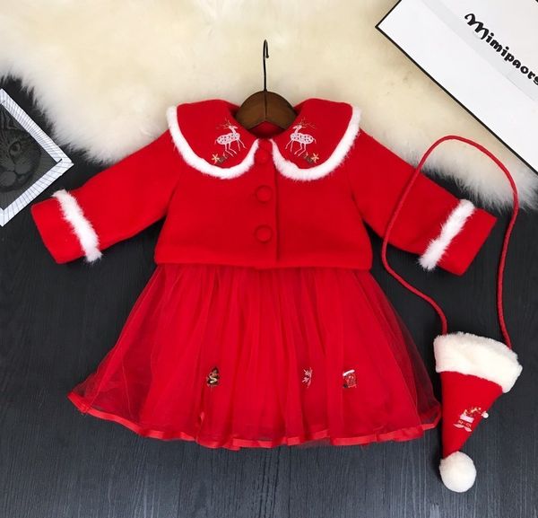 

girls set kids clothing sets kids coats sweaters skirt dress bags 3pcs sets kids clothes girls 191202-549*8464 a784, White