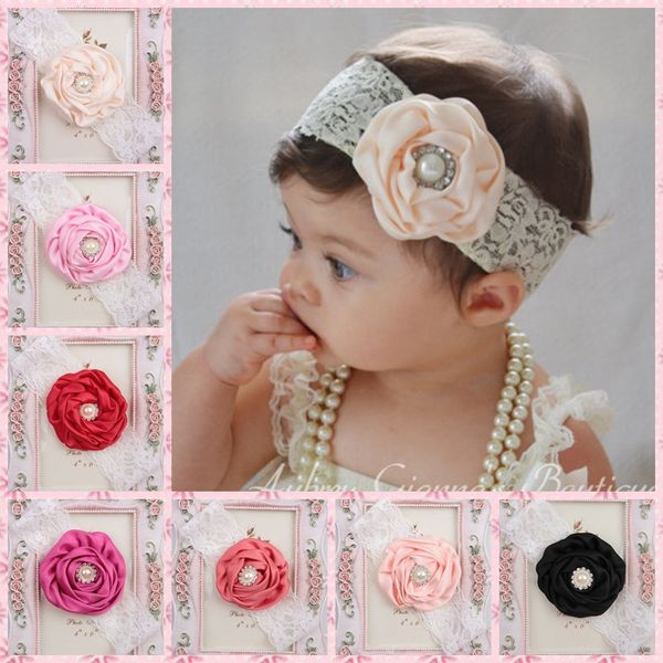 Cute Lace Flower Kids Baby Toddler Girls Headband Hair Band Headwear Accessories