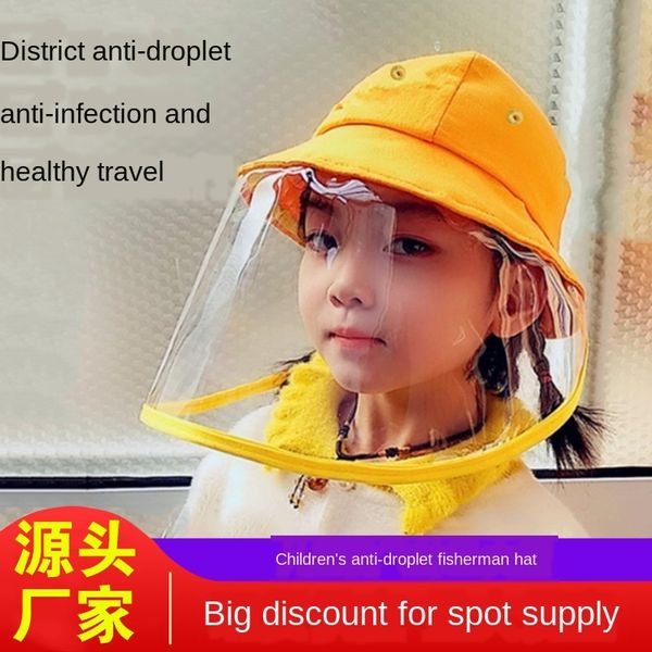 

sssjm children's anti-flying foam fisherman's small yellow baby kindergarten pupil protective fisherman bucket hat bucket hat prot, Blue;gray