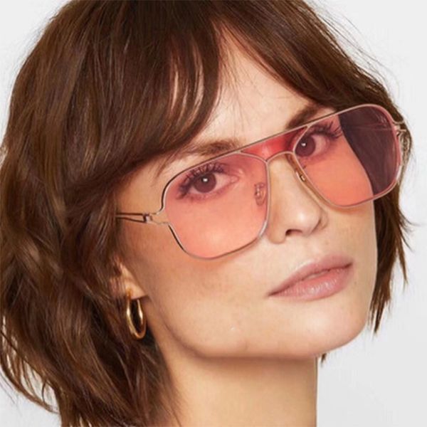 

hbk ladies square sunglasses fashion women europe oversized shades vintage brand designer sun glasses for female 2019, White;black