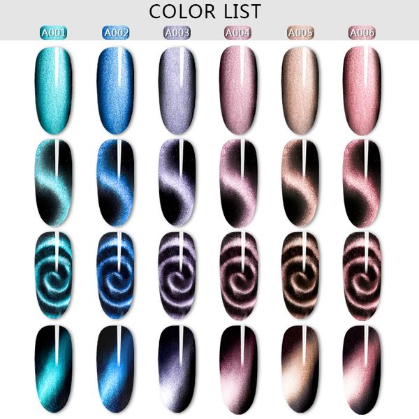 

magnetic 5d cat eye uv gel nail polish magnet laser nail art varnish starry sky jade effect soak off uv gel nail art lacquer, Red;pink