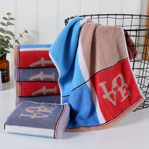 

water absorption quick dry towels alphabet absorbent towels soft and comfortable wash face lengthen delicate printed towel dh0628