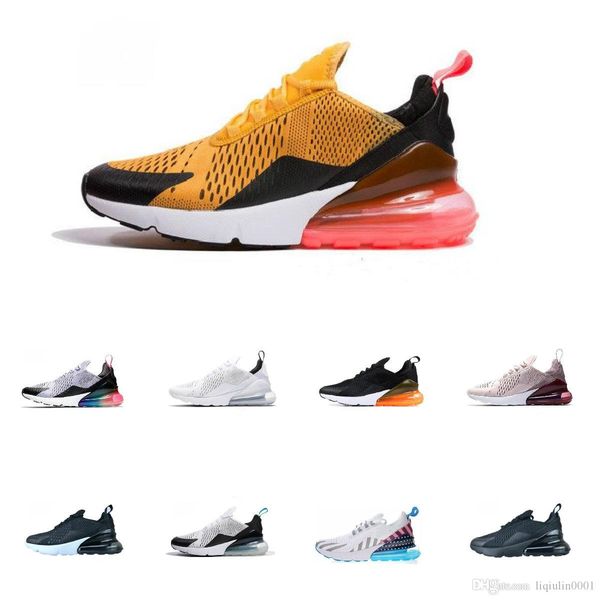 

al 270 parra punch p blue mens women running shoes triple white university red olive volt habanero 27c flair 270s sneakers 36-45, Black