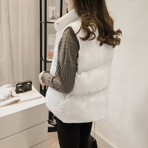 

autumn pattern down cotton woman short fund loose jacket winter coat women, Black