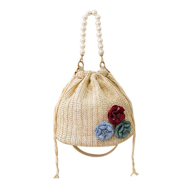 

мода соломы сумка тканые pu кожаный boho пляж праздник женщины дамы ведро сумка сумки #10