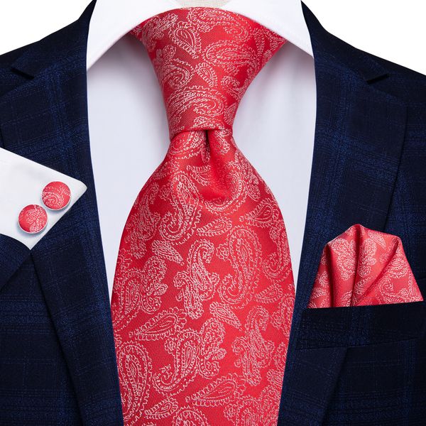 

быстрая перевозка груза для мужчин silk tie set белый красный пейсли оптовая классический жаккарда сплетенные галстук платок запонки свадьба, Black;blue