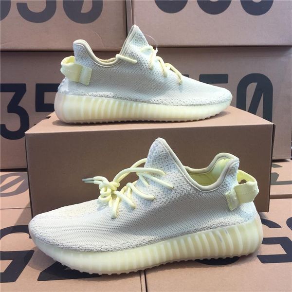 

2019 New Kanye West 350 V2 Static Refective Sneakers Outdoor Shoes Butter Sesame Blue Tint Yellow Frozen Zebra Designer Outdoor Shoes