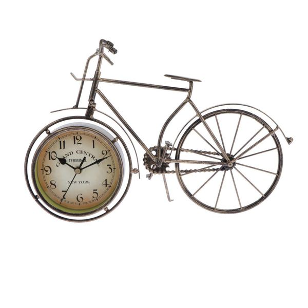 

metal bike clock home decoration table clock