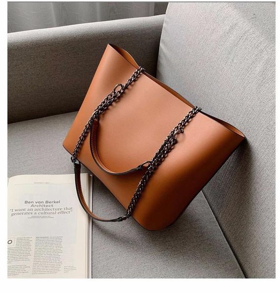

2019 autumn new casual large capacity fashion soft-faced ladies handbag shoulder bag messenger bag large