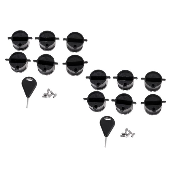 

12pc surf fins plug with grub screws for surfboard fin box w/ a fin key
