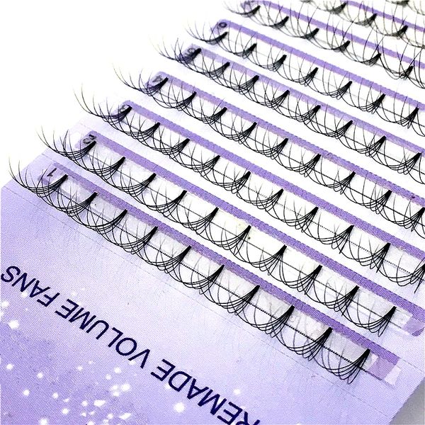 

new 5d russian volume eyelashes extension short stem pre made fans c d curl mink lash selling eyelash individual extensions